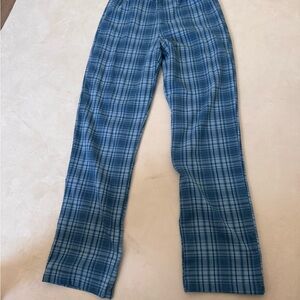 Brandy Melville Light Blue Plaid Fabric